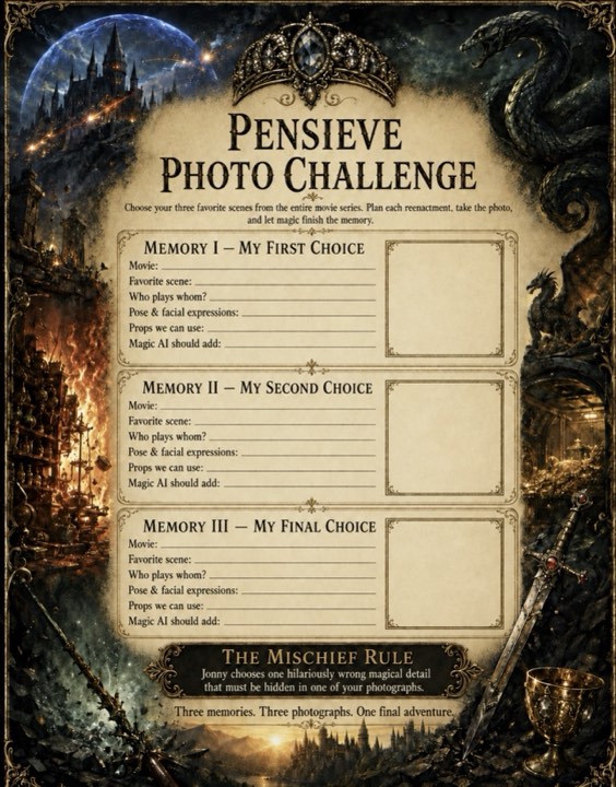 The Pensieve Photo Challenge page